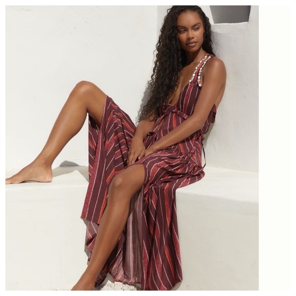 NWT Anthropologie V-Neck Maxi Sun Dress - Picture 4 of 17